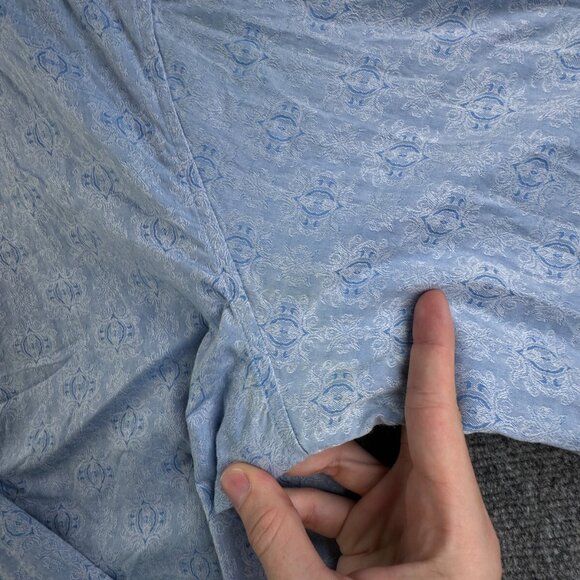 Robert Graham Long Sleeve Button Up Shirt Men Size Large Classic Blue Print - Picture 12 of 16